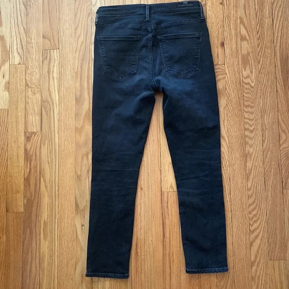 Citizens of Humanity 27 black Rocket Crop Hogh Rise Skinny great pre owned cond - Picture 4 of 6